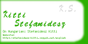 kitti stefanidesz business card